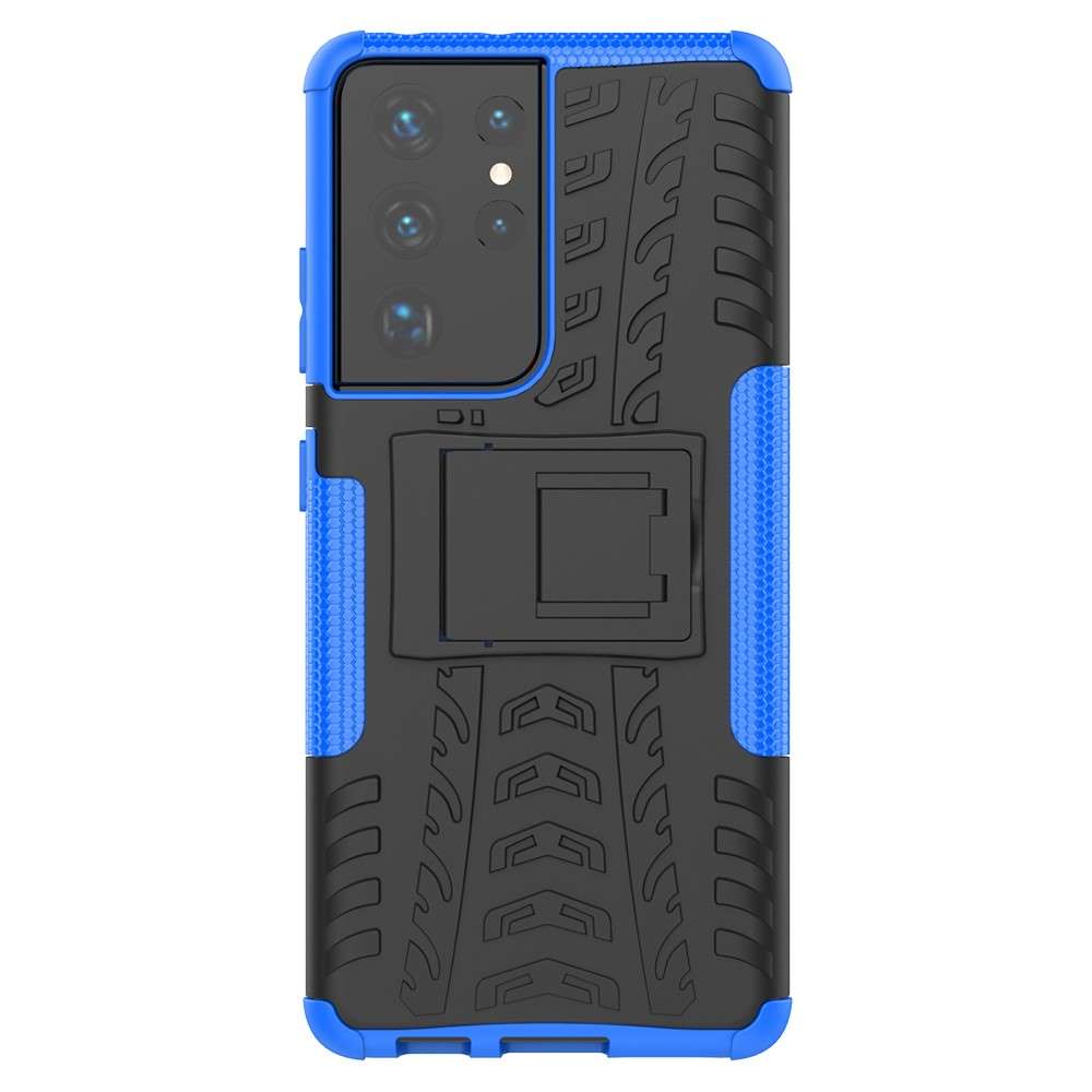 Outdoor Hülle für Samsung Galaxy S21 ULTRA Tire Rutschfest Stand PC TPU Case