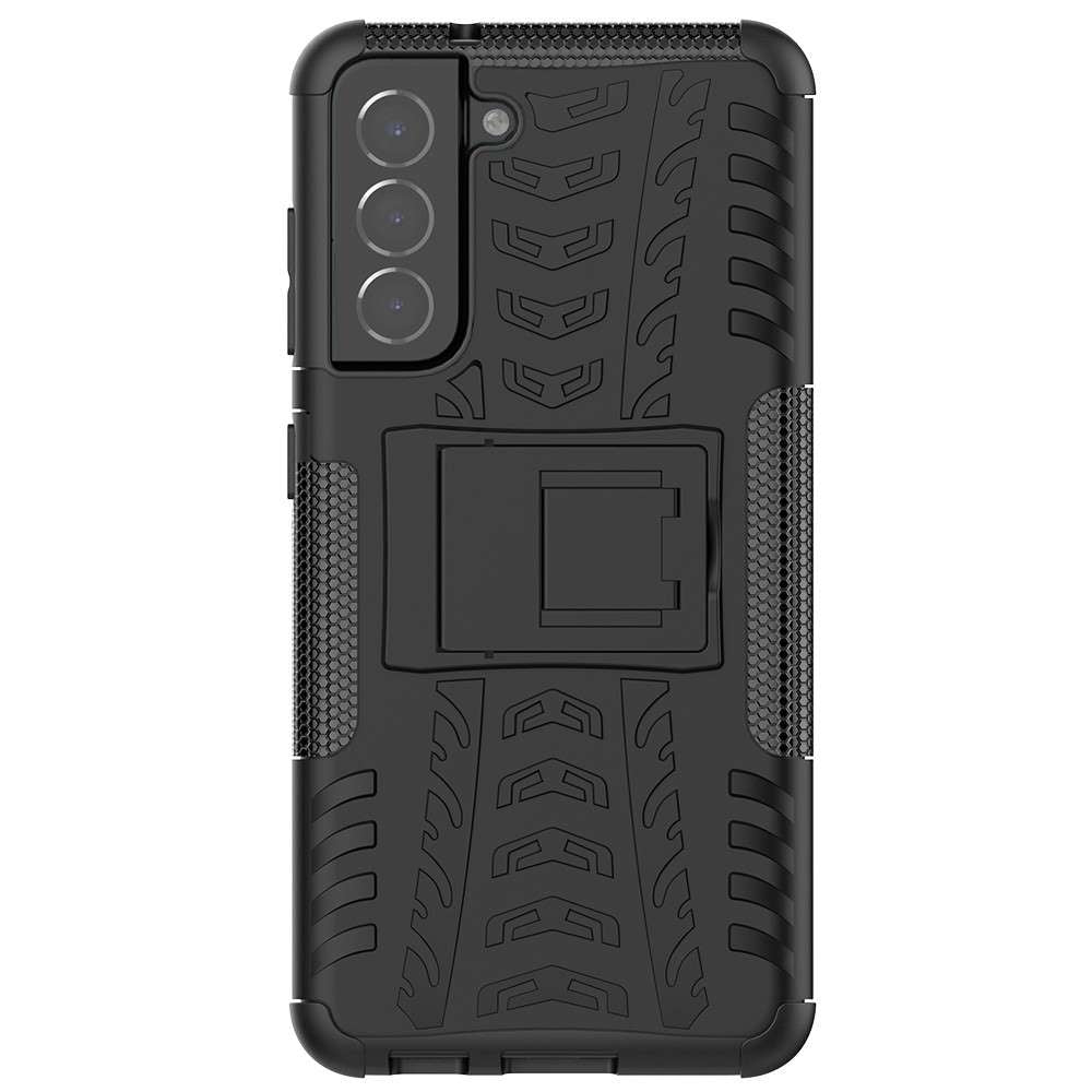 Outdoor Hülle für Samsung Galaxy S21 FE Tire Rutschfest Kickstand Schutz Cover
