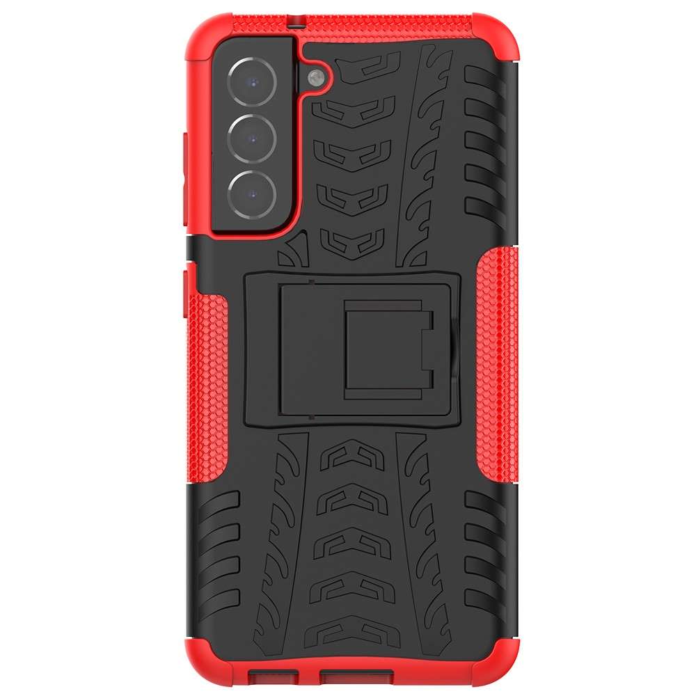 Outdoor Hülle für Samsung Galaxy S21 FE Tire Rutschfest Kickstand Schutz Cover