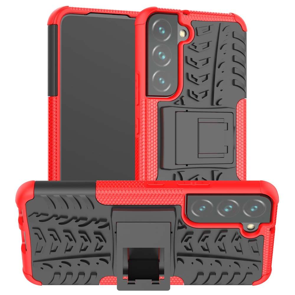 Outdoor Hülle für Samsung Galaxy S22 Tire Rutschfest Kickstand PC TPU Cover Case