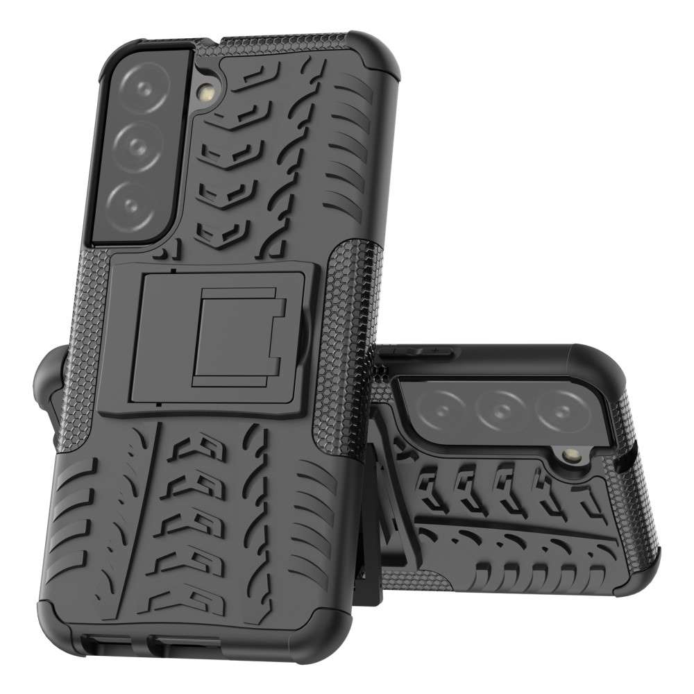 Outdoor Hülle für Samsung Galaxy S22 Tire Rutschfest Kickstand PC TPU Cover Case