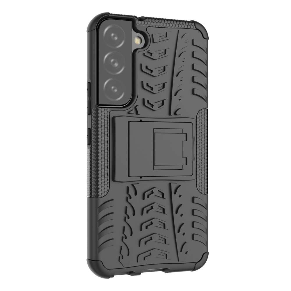 Outdoor Hülle für Samsung Galaxy S22 Tire Rutschfest Kickstand PC TPU Cover Case