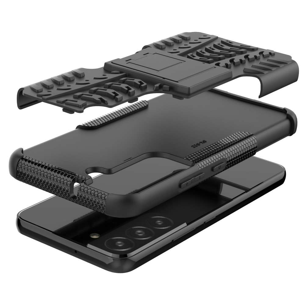 Outdoor Hülle für Samsung Galaxy S22 Tire Rutschfest Kickstand PC TPU Cover Case