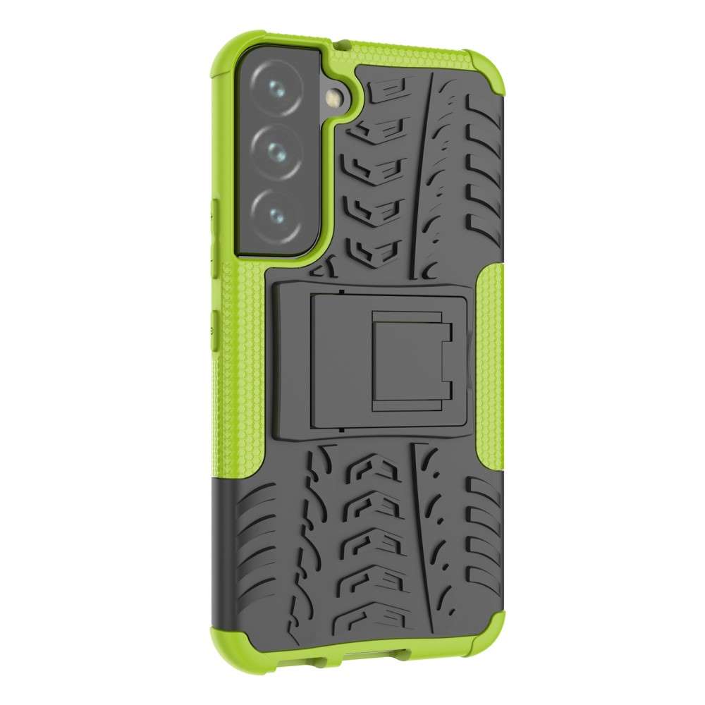 Outdoor Hülle für Samsung Galaxy S22 Tire Rutschfest Kickstand PC TPU Cover Case