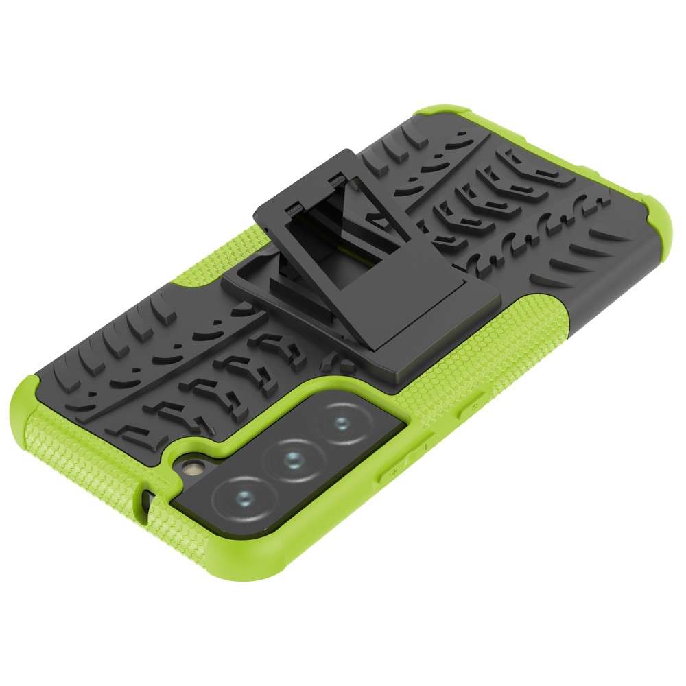 Outdoor Hülle für Samsung Galaxy S22 Tire Rutschfest Kickstand PC TPU Cover Case