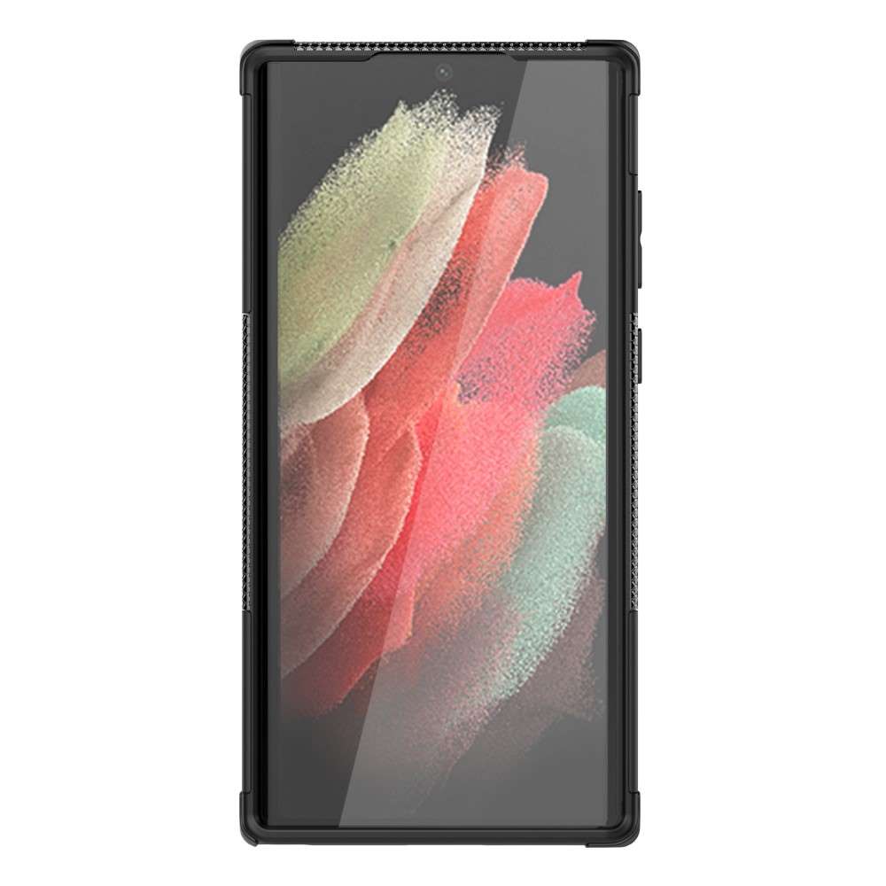 Outdoor Hülle für Samsung Galaxy S22 ULTRA Tire Rutschfest Stand PC TPU Case