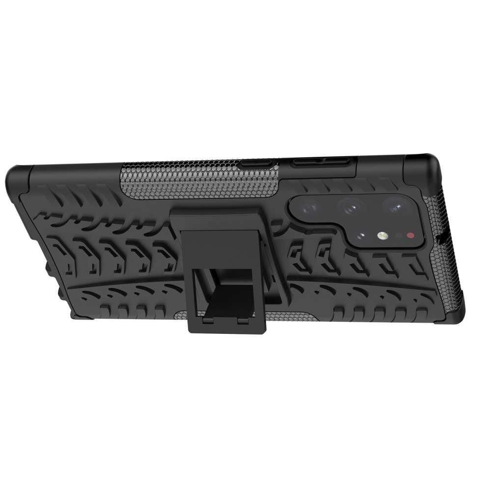 Outdoor Hülle für Samsung Galaxy S22 ULTRA Tire Rutschfest Stand PC TPU Case
