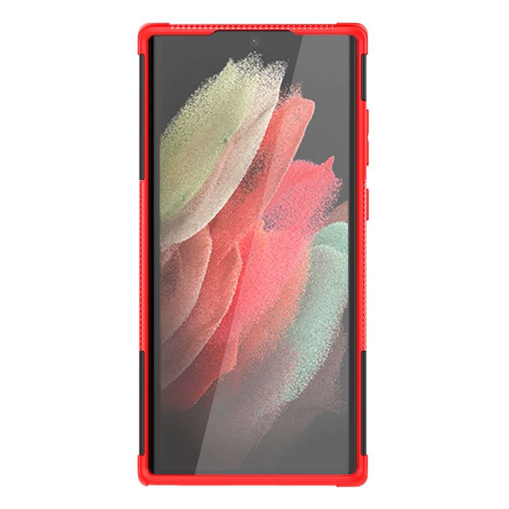 Outdoor Hülle für Samsung Galaxy S22 ULTRA Tire Rutschfest Stand PC TPU Case