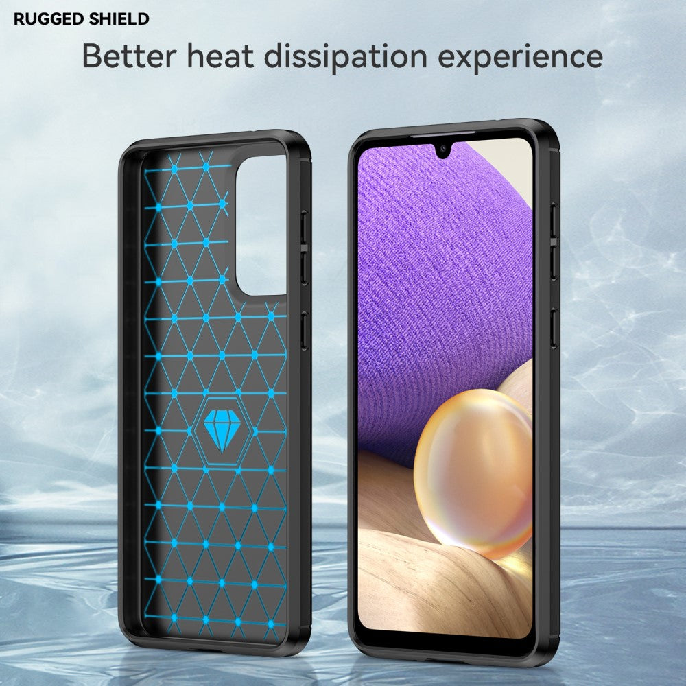 TPU Hülle für Samsung Galaxy A33 5G Carbon Fiber Skin Brushed Backcover Case