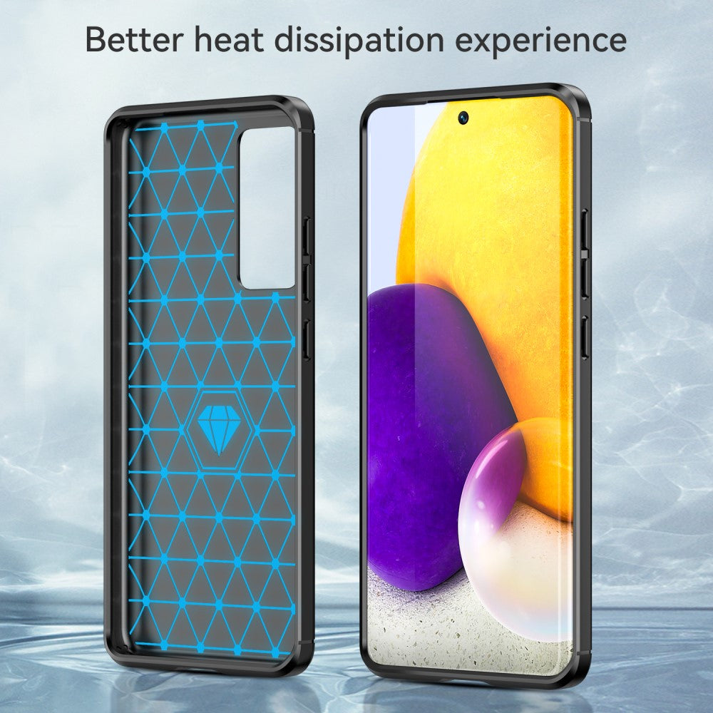 TPU Hülle für Xiaomi 12 12X Carbon Fiber Skin Brushed Schutz Backcover Soft Case