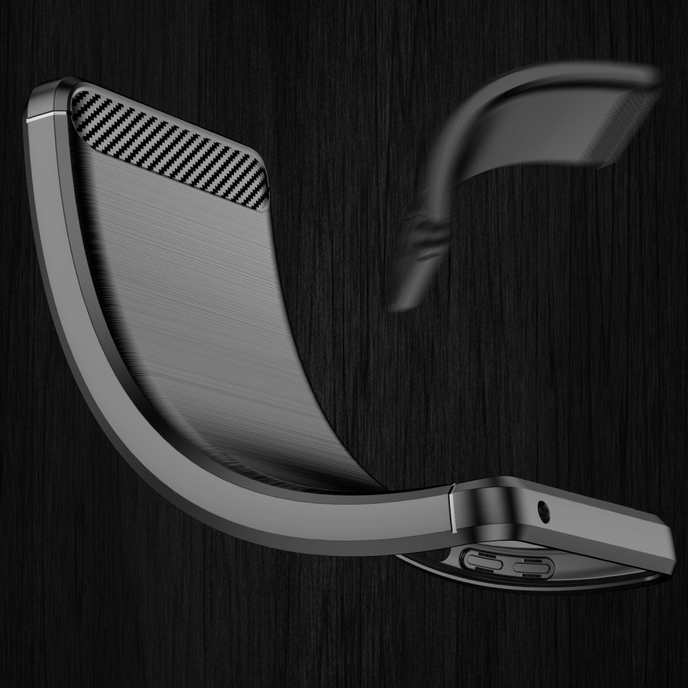 TPU Hülle für Xiaomi 12 12X Carbon Fiber Skin Brushed Schutz Backcover Soft Case