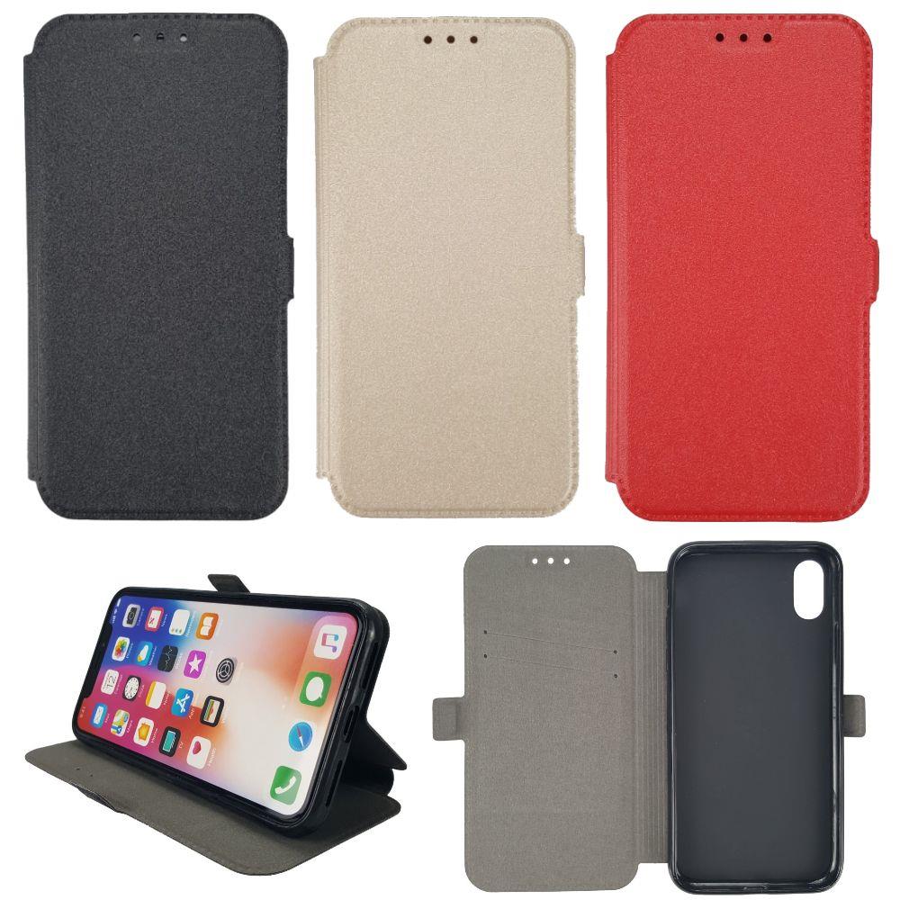 Wallet Case für Apple iPhone XS X TPU Book Pocket
