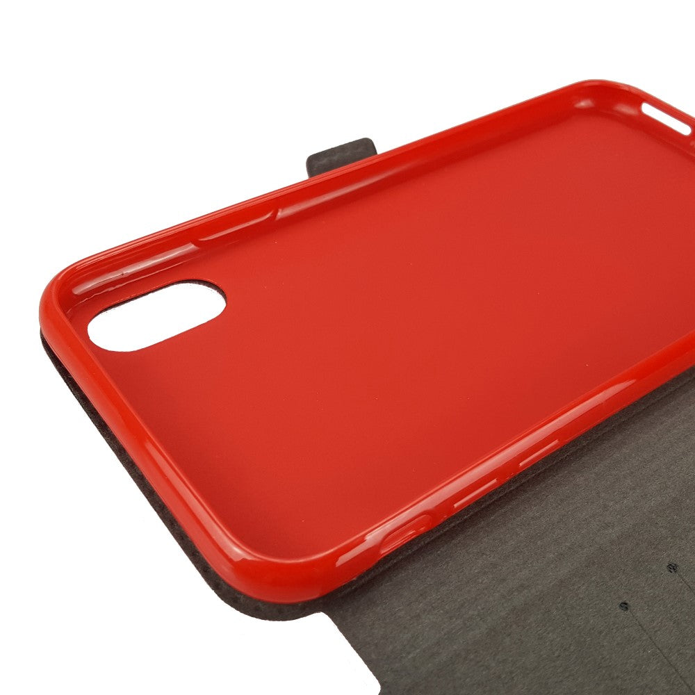 Wallet Case für Apple iPhone XS X TPU Book Pocket