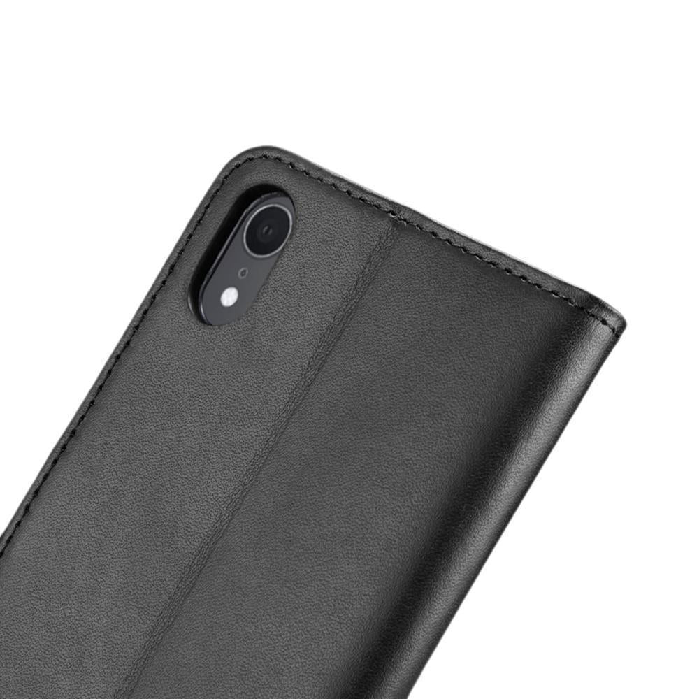 Wallet Case für Apple iPhone XR Genuine Split Echt Leder Tasche