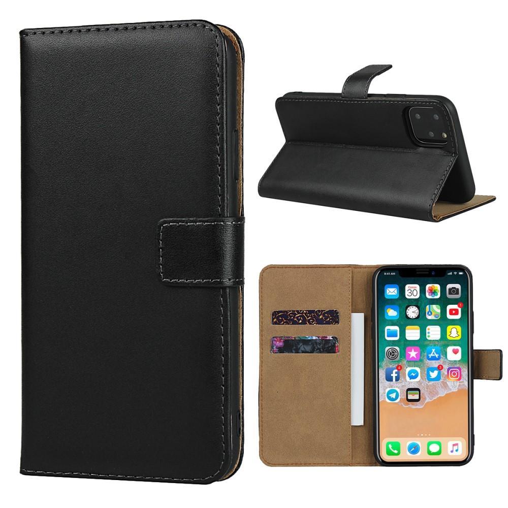 Wallet Case für Apple iPhone 11 TPU Split Echt Leder Tasche Klappetui Hülle
