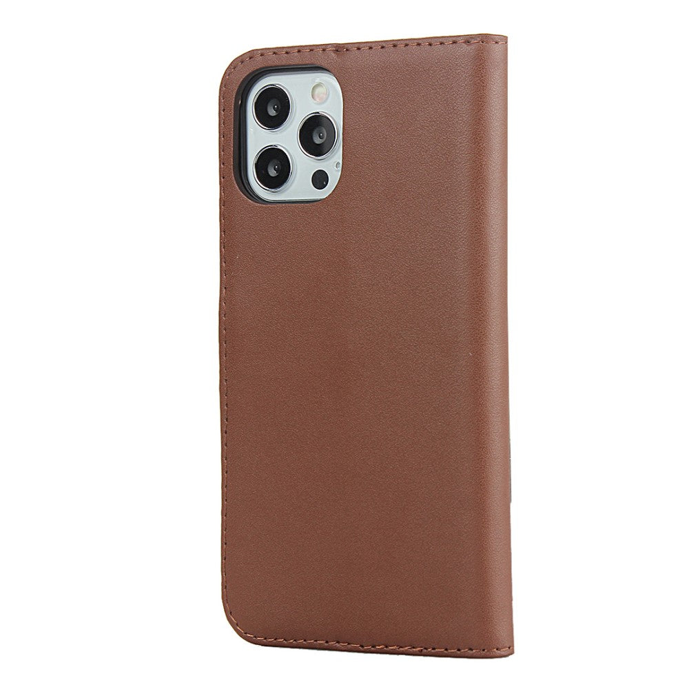 Wallet Case für Apple iPhone 12 12 PRO TPU Split Echt Leder Handy Tasche Hülle