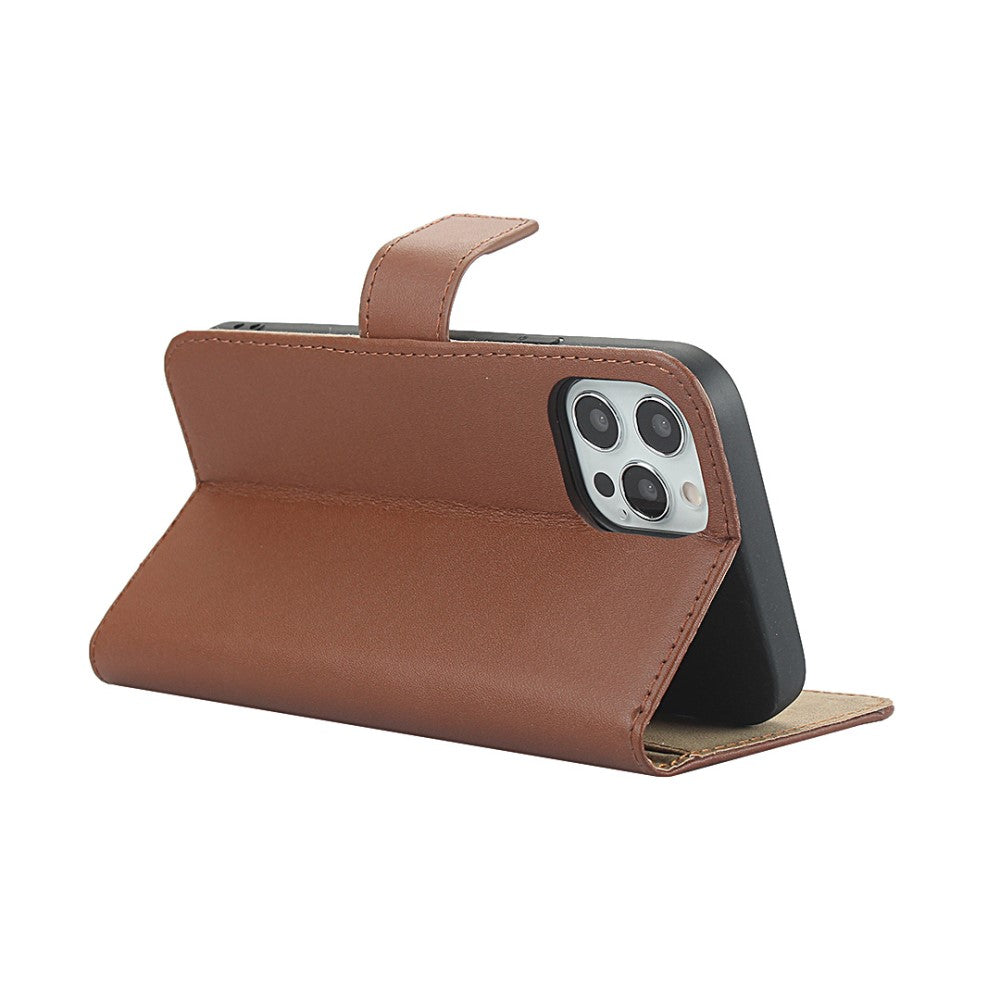 Wallet Case für Apple iPhone 12 12 PRO TPU Split Echt Leder Handy Tasche Hülle