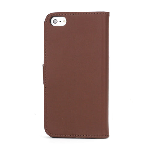 Wallet Case für Apple iPhone SE 5 5S Genuine Split Echt Leder