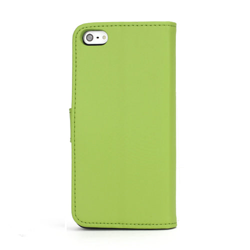 Wallet Case für Apple iPhone SE 5 5S Genuine Split Echt Leder