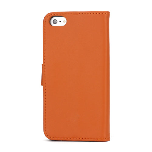 Wallet Case für Apple iPhone SE 5 5S Genuine Split Echt Leder