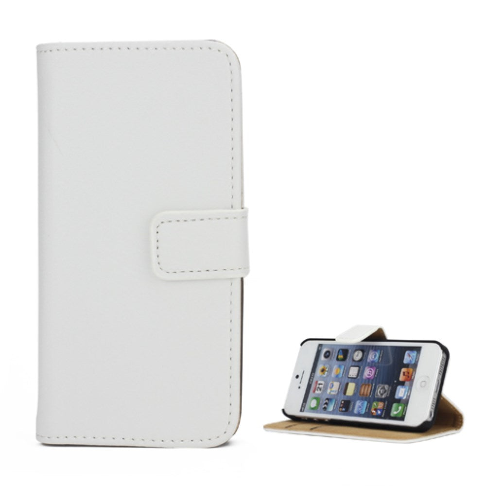 Wallet Case für Apple iPhone SE 5 5S Genuine Split Echt Leder
