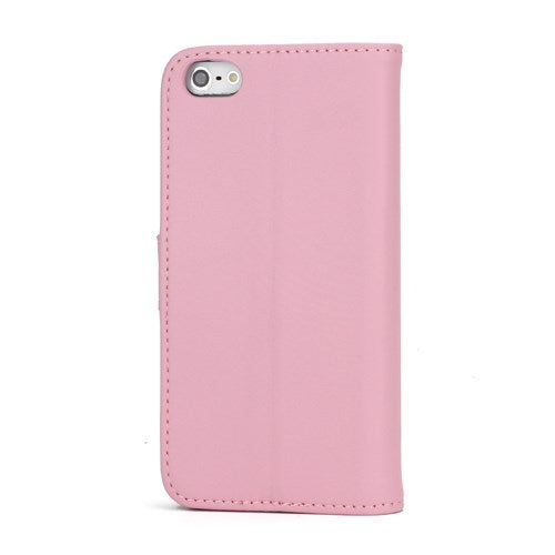 Wallet Case für Apple iPhone SE 5 5S Genuine Split Echt Leder