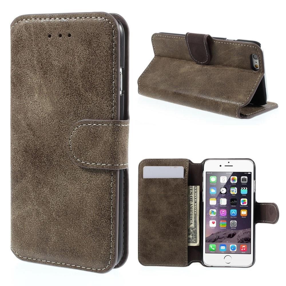 Wallet Case für Apple iPhone 6 6S Handy Tasche Retro Style Antik