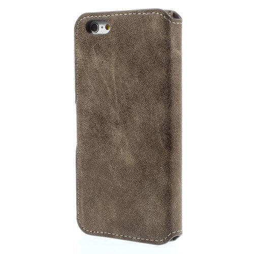 Wallet Case für Apple iPhone 6 6S Handy Tasche Retro Style Antik