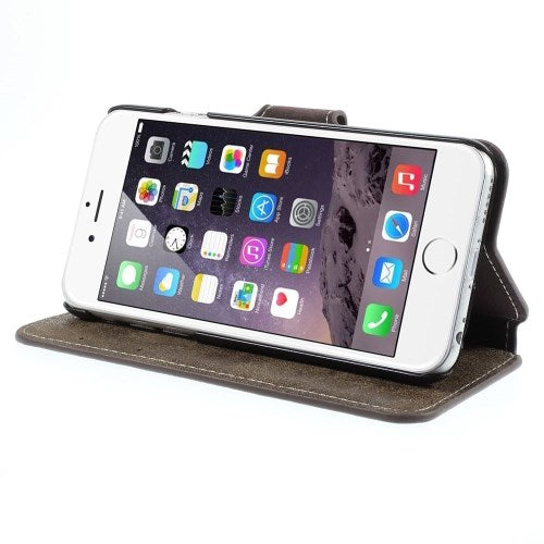 Wallet Case für Apple iPhone 6 6S Handy Tasche Retro Style Antik