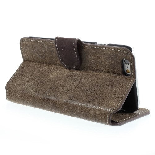 Wallet Case für Apple iPhone 6 6S Handy Tasche Retro Style Antik