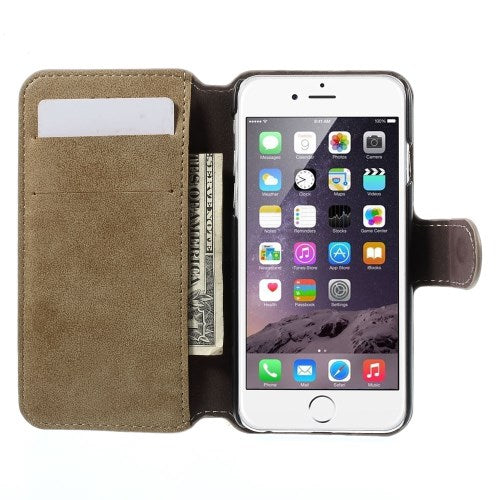 Wallet Case für Apple iPhone 6 6S Handy Tasche Retro Style Antik