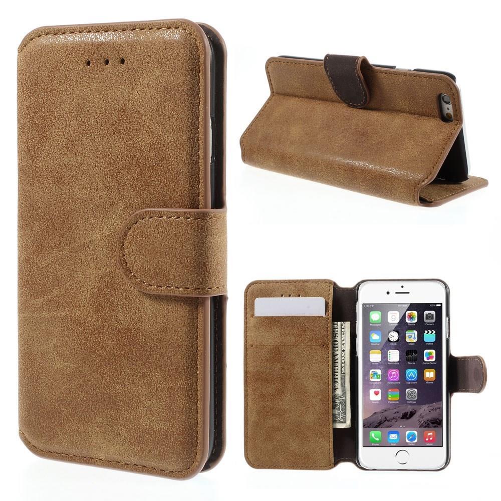 Wallet Case für Apple iPhone 6 6S Handy Tasche Retro Style Antik