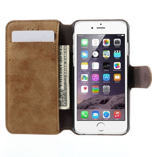 Wallet Case für Apple iPhone 6 6S Handy Tasche Retro Style Antik
