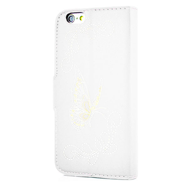 Wallet Case für Apple iPhone 6 6S Handy Tasche Butterfly Pattern