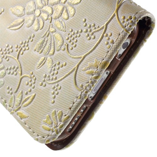 Wallet Case für Apple iPhone 6 6S Handy Tasche Elegant Flowers Blumen Muster