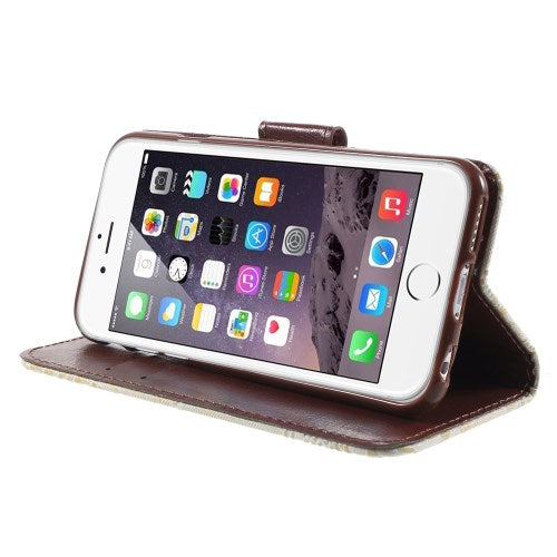 Wallet Case für Apple iPhone 6 6S Handy Tasche Elegant Flowers Blumen Muster