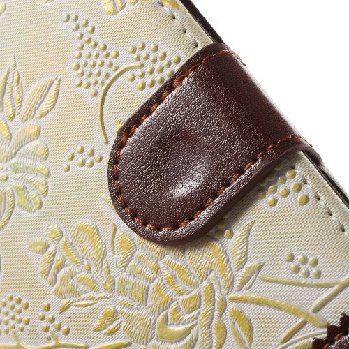 Wallet Case für Apple iPhone 6 6S Handy Tasche Elegant Flowers Blumen Muster