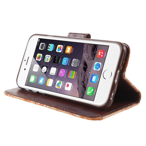 Wallet Case für Apple iPhone 6 6S Handy Tasche Elegant Flowers Blumen Muster
