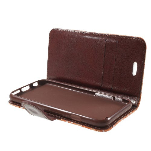 Wallet Case für Apple iPhone 6 6S Handy Tasche Elegant Flowers Blumen Muster