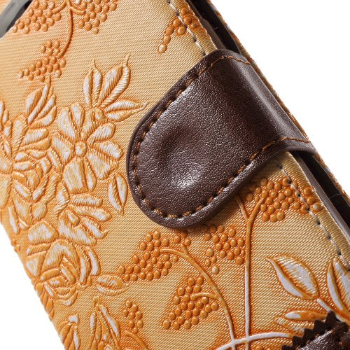 Wallet Case für Apple iPhone 6 6S Handy Tasche Elegant Flowers Blumen Muster