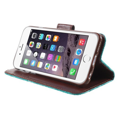 Wallet Case für Apple iPhone 6 6S Handy Tasche Elegant Flowers Blumen Muster