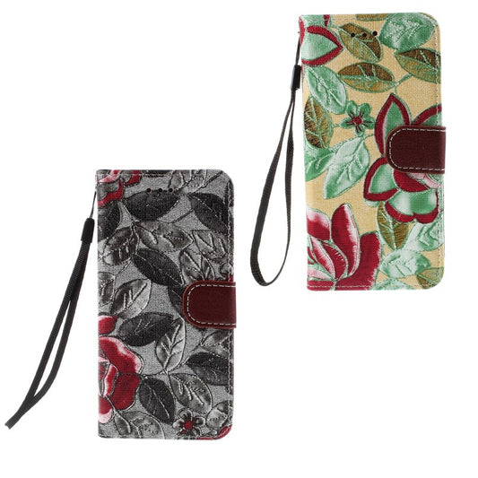 Wallet Case für Apple iPhone 6 6S Handy Tasche Elegant Flowers Book Etui