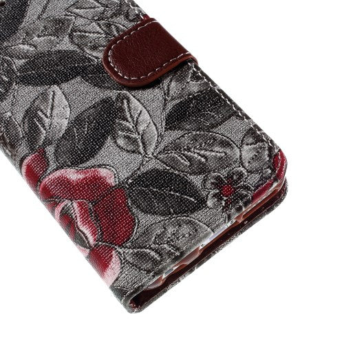 Wallet Case für Apple iPhone 6 6S Handy Tasche Elegant Flowers Book Etui