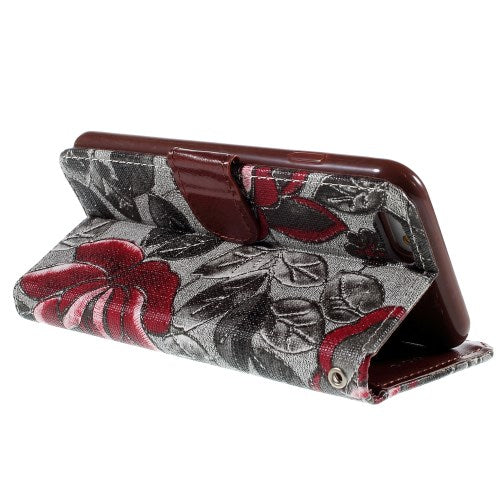 Wallet Case für Apple iPhone 6 6S Handy Tasche Elegant Flowers Book Etui