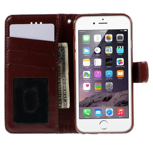 Wallet Case für Apple iPhone 6 6S Handy Tasche Elegant Flowers Book Etui