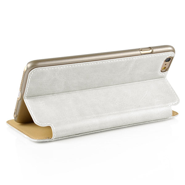Wallet Case für Apple iPhone 6 6S Handy Tasche Book Style Luxury Stripe