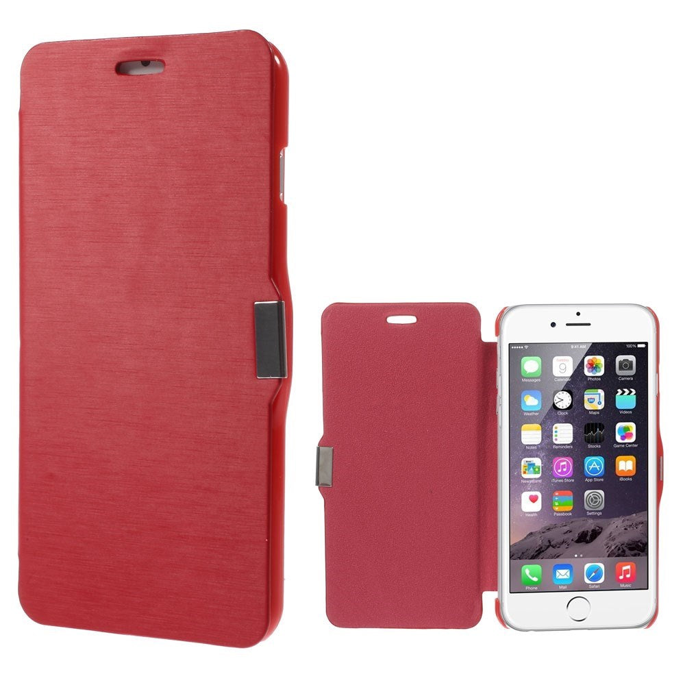 Wallet Case Brushed Magnet Book Style Klapp Etui