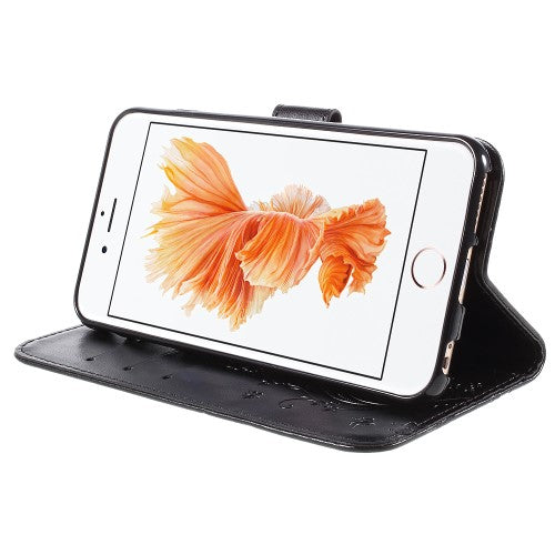 Wallet Case für Apple iPhone 6 6S Handy Tasche Butterfly Flower Motiv