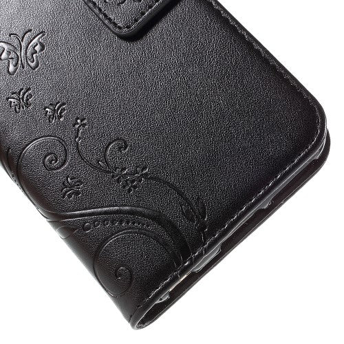 Wallet Case für Apple iPhone 6 6S Handy Tasche Butterfly Flower Motiv