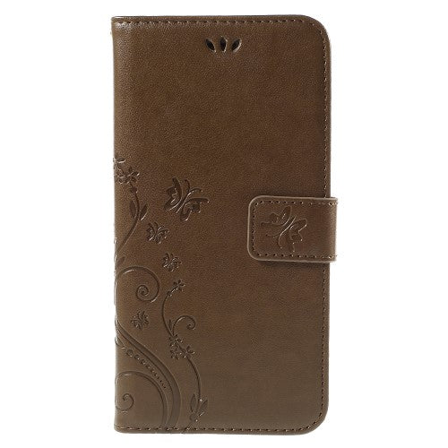 Wallet Case für Apple iPhone 6 6S Handy Tasche Butterfly Flower Motiv